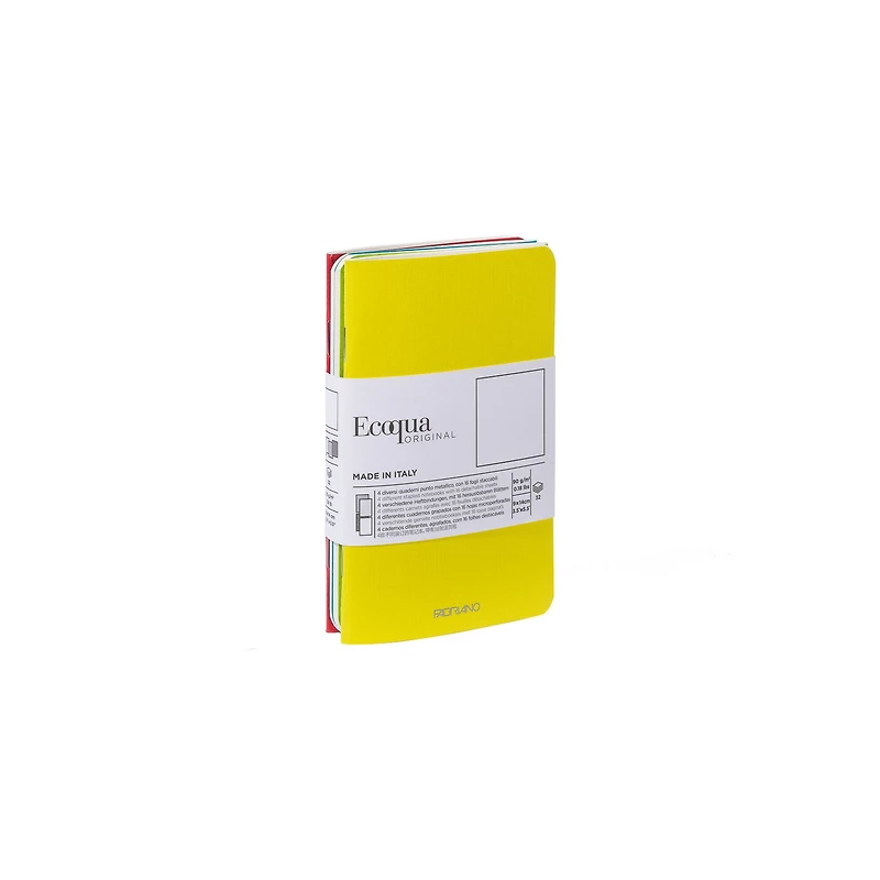 Fabriano® EcoQua Pocket-Sized Notebooks, 4ct.