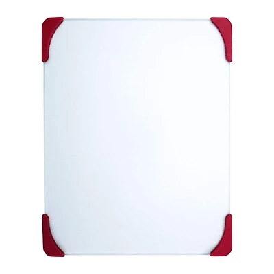 Farberware Red & White 15" Non-Slip Glass Board