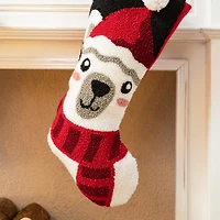Glitzhome® 20.5" Polar Bear Hooked Stocking