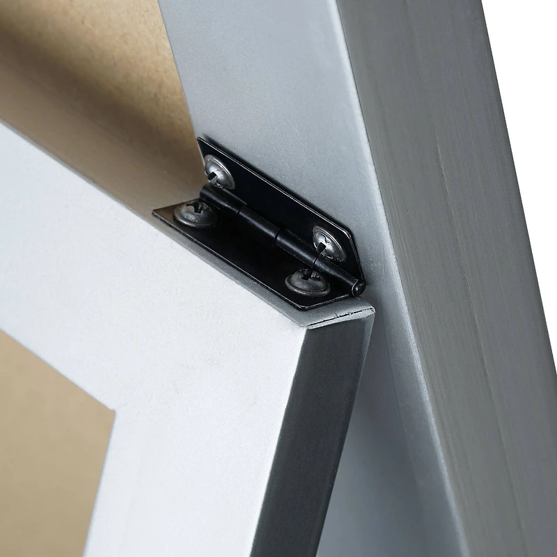 Head West Brushed Nickel Full Size Free Standing Easel Dressing Mirror - 18" x 64"