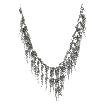 6ft. Black Glitter Cypress Garland by Ashland®