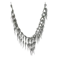 6ft. Black Glitter Cypress Garland by Ashland®