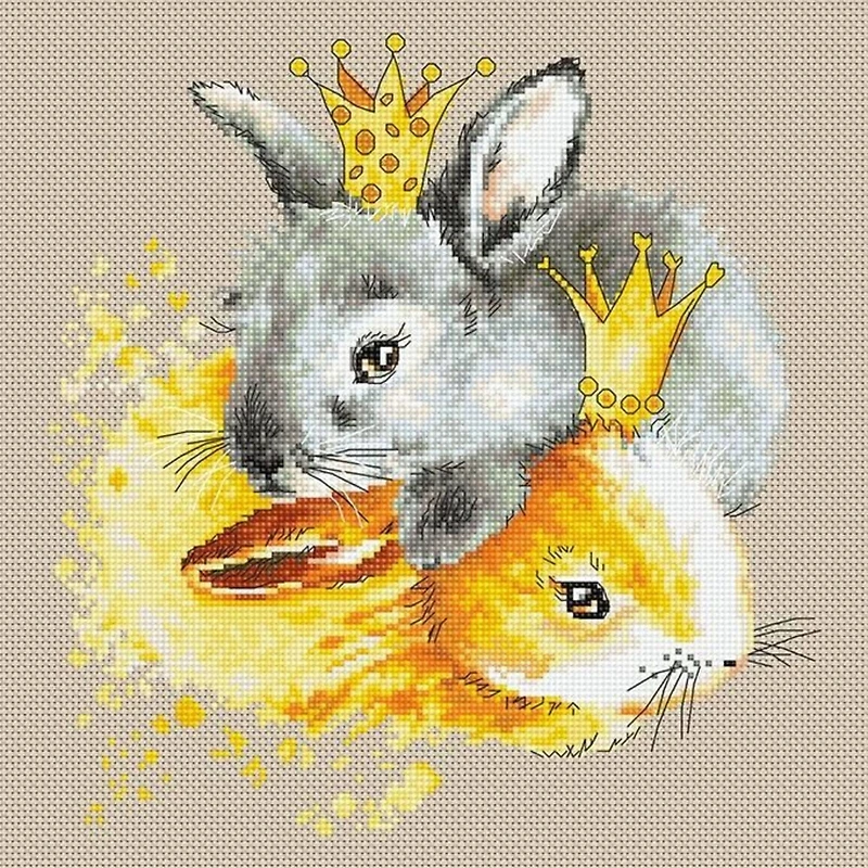 Luca-s Bunnies Counted Cross Stitch Kit