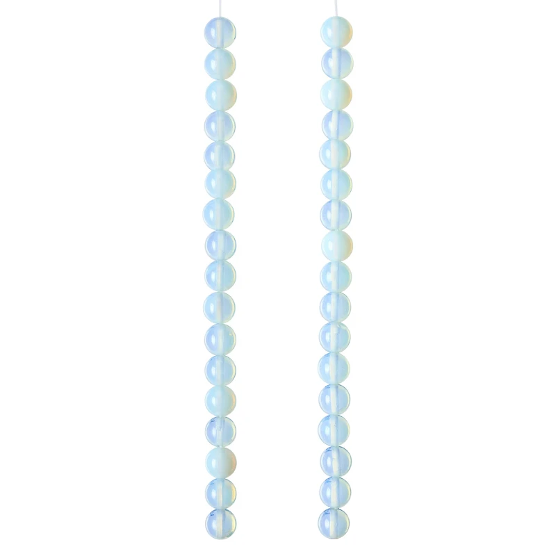 Opal Moonstone Glass Round Beads, 8mm by Bead Landing™