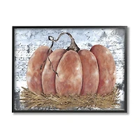 Stupell Industries Abstract Pumpkin Collage Framed Giclee Art