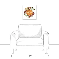 Blessed Pumpkin Vine Canvas Wall Art