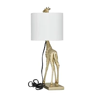 23" Gold Eclectic Accent Lamp