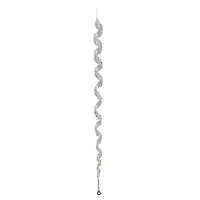 27" Clear Elegant Spiral Winter Icicle Drop Ornament
