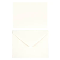 50 Sets of Ivory Flat Cards & Envelopes by Recollections™, 4.25" x 5.5"