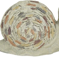 Grey Polystone Farmhouse Garden Sculpture 8" x 12" x 7"