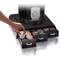 Mind Reader Black 36 Capacity 'Anchor' Triple Drawer Single Serve Coffee Pod Holder