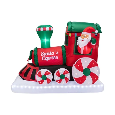 Mr. Christmas 6ft. Santa's Express Train Outdoor Lit Inflatable