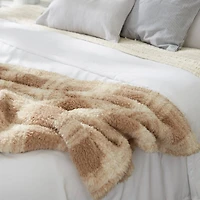 DII® Stone Farmhouse Plush Plaid Throw