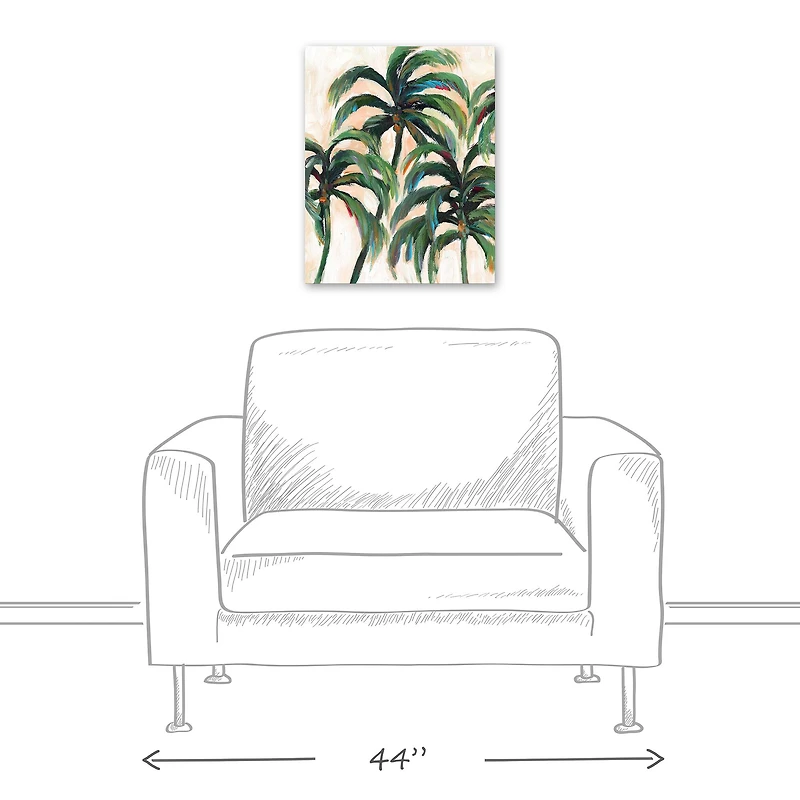 Coconut Trees 16" x 20" Canvas Wall Art