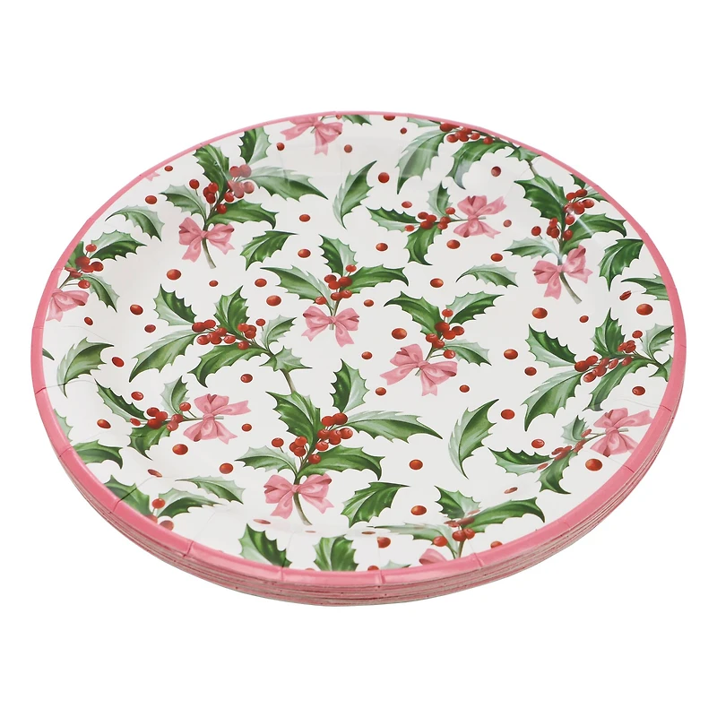 9" Holly Paper Plates, 12ct. by Celebrate It™