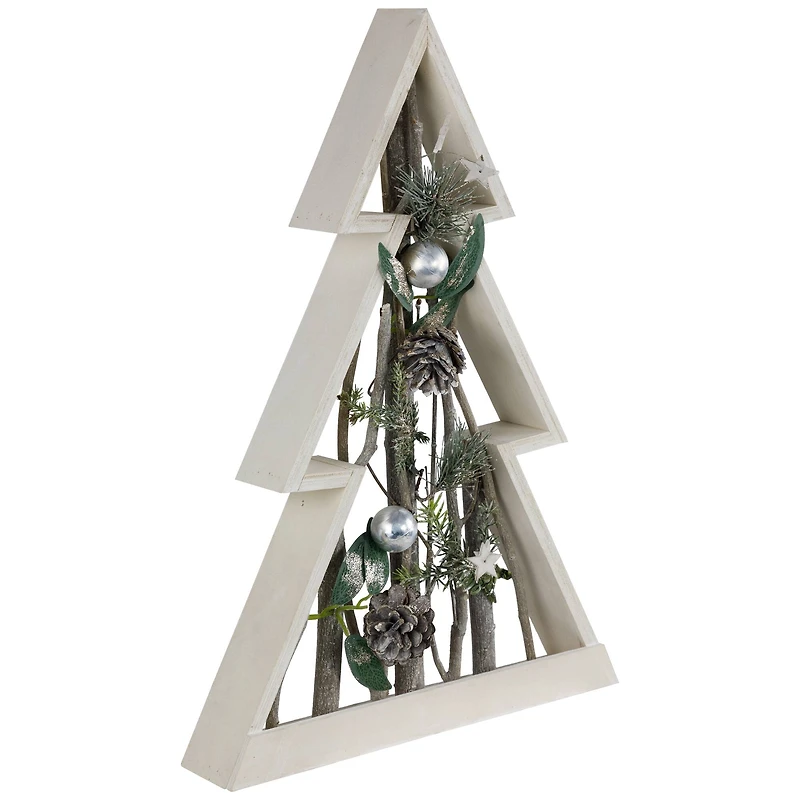 17.5" Stars & Pinecones Christmas Tree Tabletop Décor