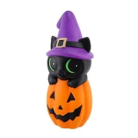 24" LED Lighted Cat & Pumpkin Blow Mold by Ashland®