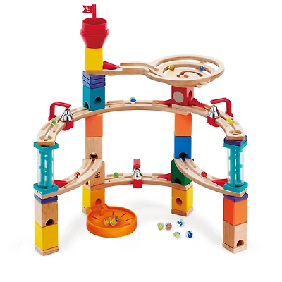 Hape Quadrilla Wooden Marble Run Construction Castle Escape Set