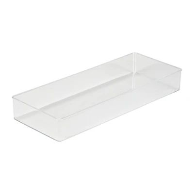 Simplify Long Rectangular Clear Drawer Organizer