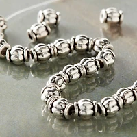 Sterling Silver Plated Beads, 6mm by Bead Landing™