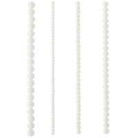 White Marble Glass Round Beads by Bead Landing™