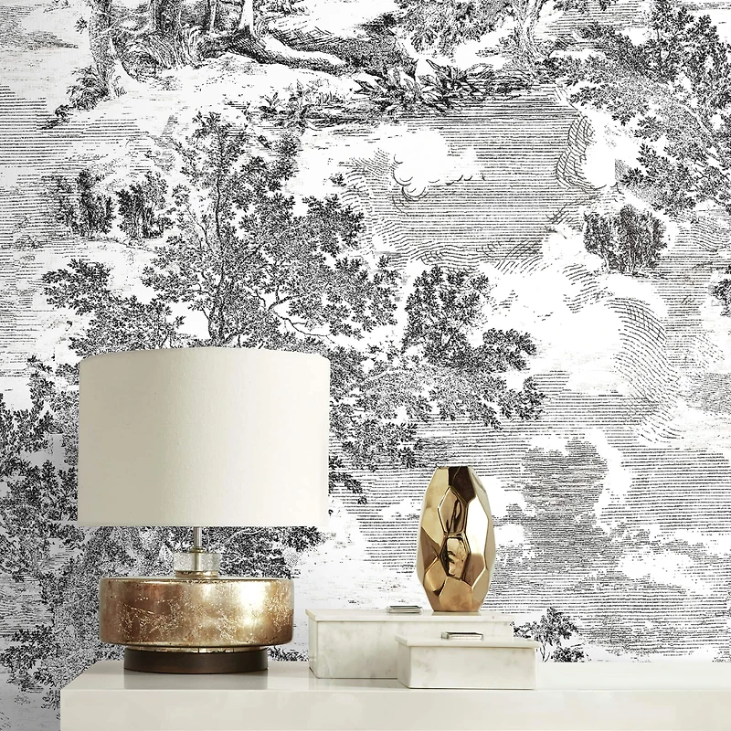 Surface Style Serene Scenes Toile Peel & Stick Wallpaper