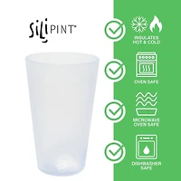 Silipint® 16oz. Mixed Neutral Tone Pint Glasses, 6ct.