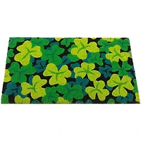 Light & Dark Green Shamrock Doormat