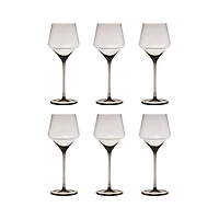 Hello Honey® 12oz. Long Stem Smokey Wine Glasses, 6ct.