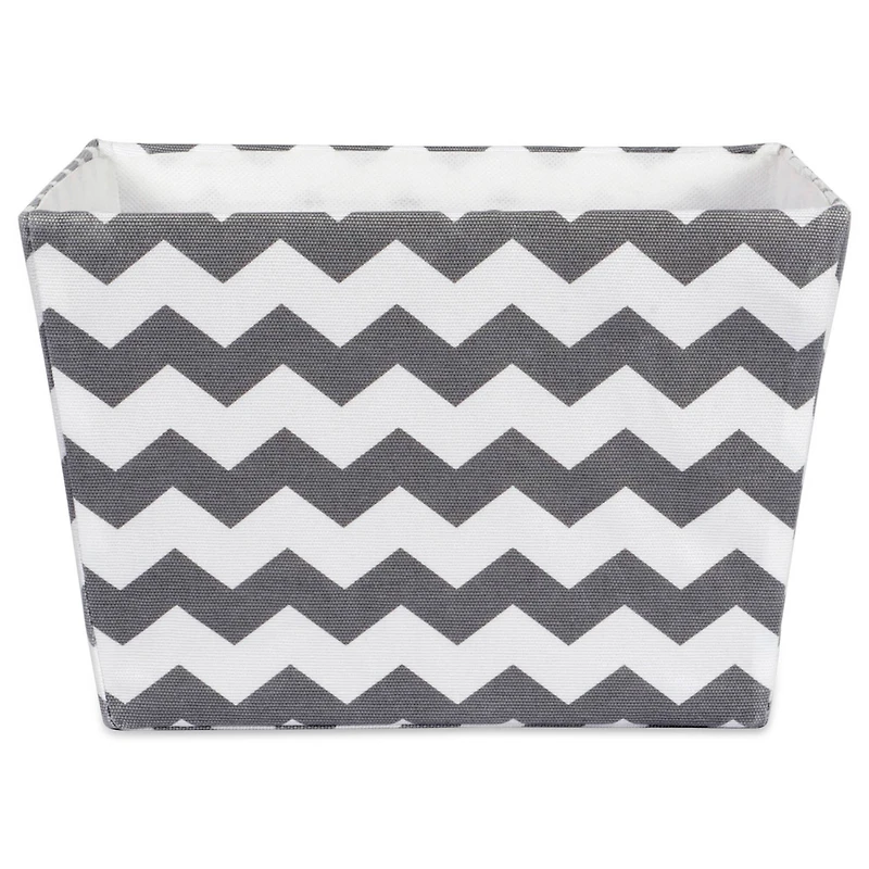 Polyester Chevron Trapezoid Bin