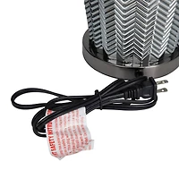 Black Linen Contemporary Table Lamp, 25" x 17" x 15"