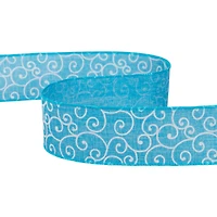 2.5" x 10yd. Swirl Spring Craft Wired Ribbon