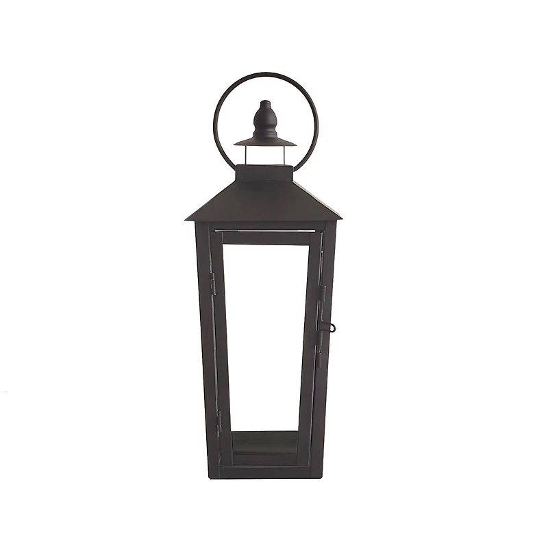 12.2" Black Metal Lantern by Ashland®