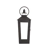 12.2" Black Metal Lantern by Ashland®