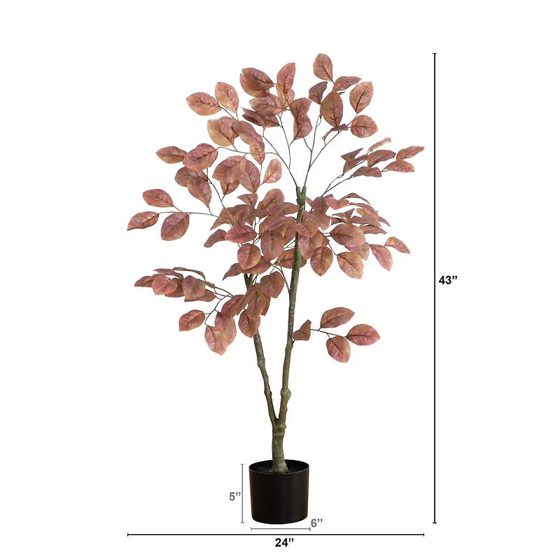 3.5ft. Brown Autumn Dogwood Artificial Potted Tree