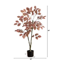 3.5ft. Brown Autumn Dogwood Artificial Potted Tree