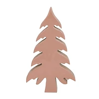 Hello Honey® 9.5" Blush Enamel Mango Wood Christmas Tree