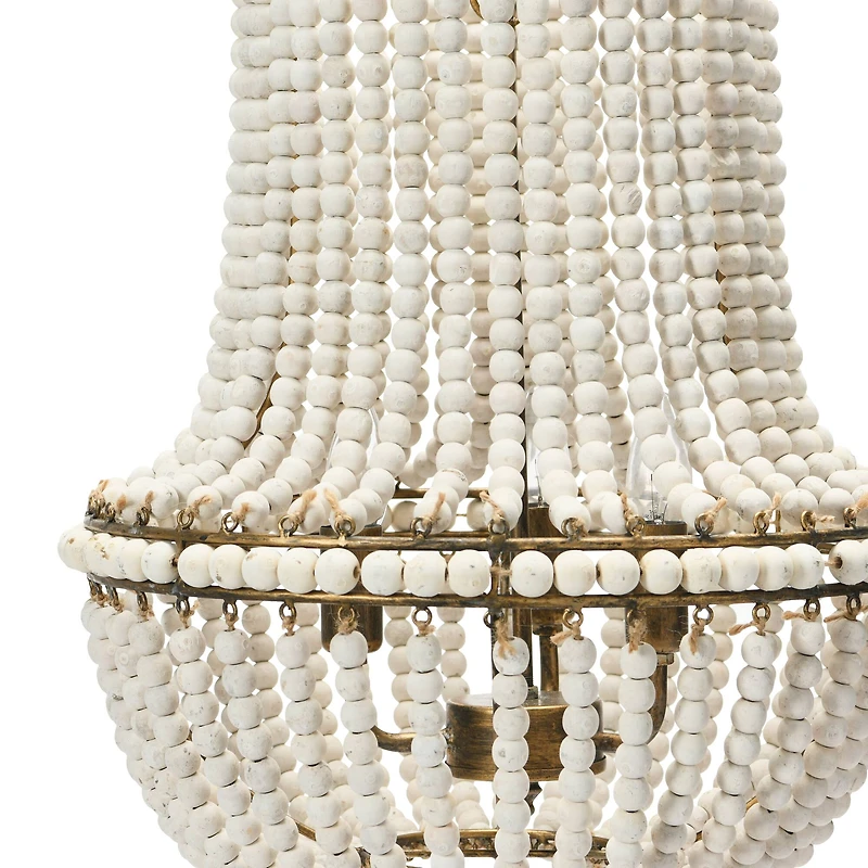 Hello Honey® 21" Draped Wood Bead Chandelier
