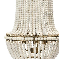 Hello Honey® 21" Draped Wood Bead Chandelier
