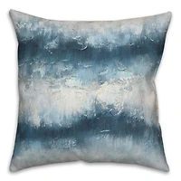 Painterly Abstract Waves Throw Pillow