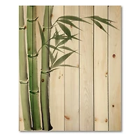 Designart - Detail of Dark Green Bamboo IV