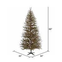5ft. Pre-Lit Vienna Twig Artificial Christmas Tree, Clear Dura-Lit Lights