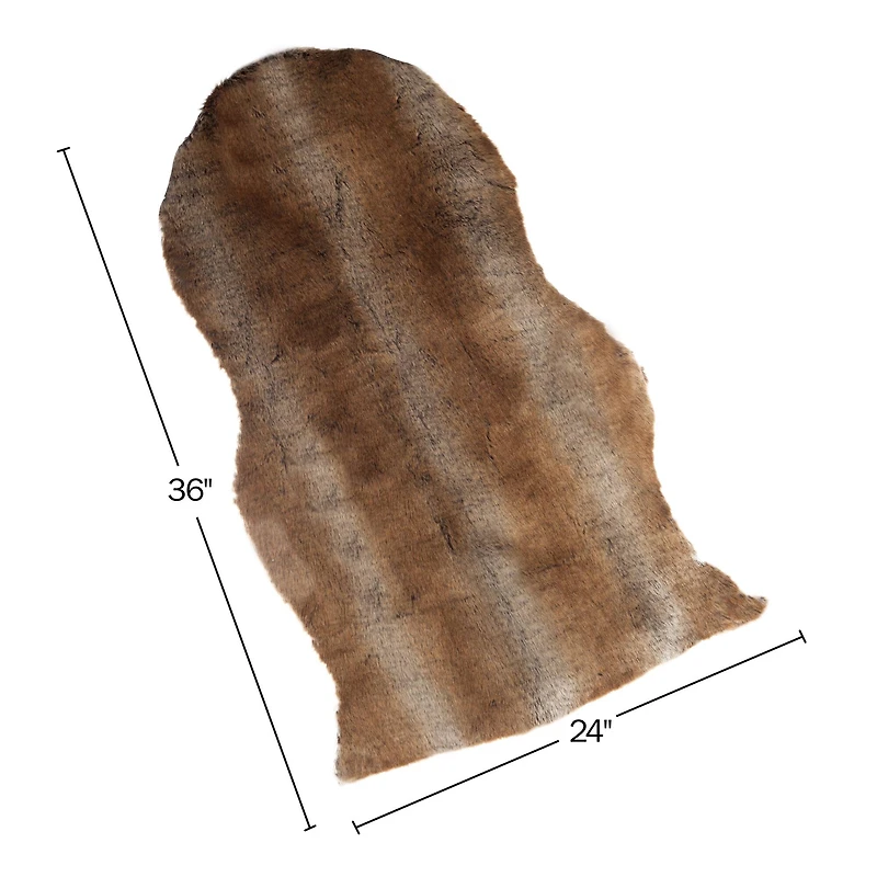 Hastings Home Faux Sheepskin Fur Rug