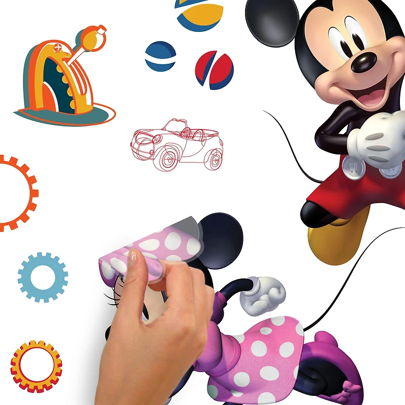 RoomMates Mickey and Friends Growth Chart Peel & Stick Wall Decals