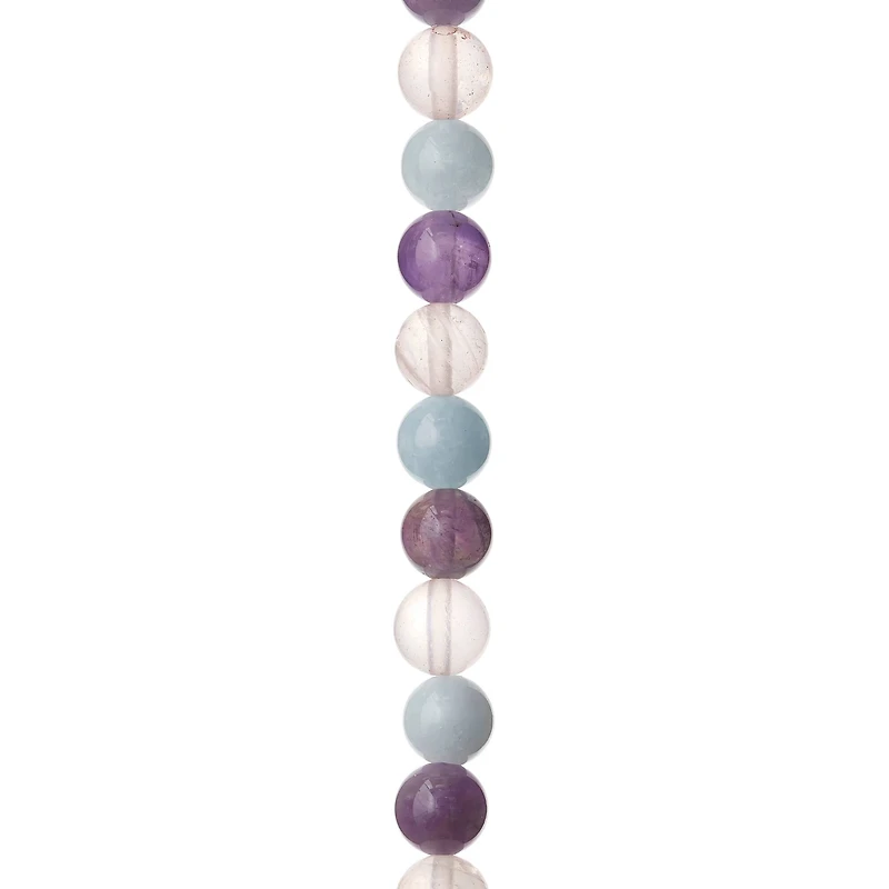 Pink, Lavender & Blue Mixed Round Beads by Bead Landing™, 8mm