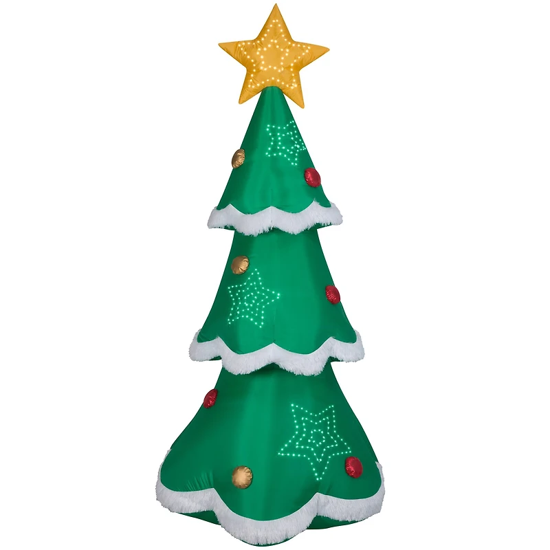 7.5ft. Lightshow Airblown® Inflatable Mixed Media Sewn-In Micro LED Christmas Tree