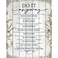 Do It Anyway Wood Plaque