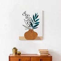 Teal Branches 16" x 20" Canvas Wall Art