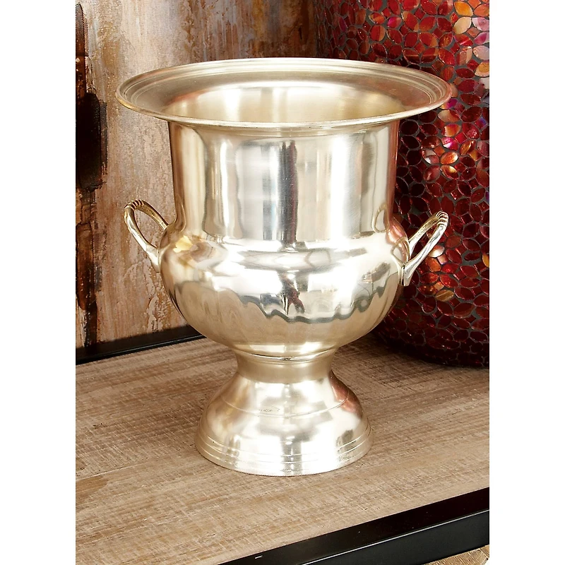 10" Silver Traditional Metal Wine Bucket