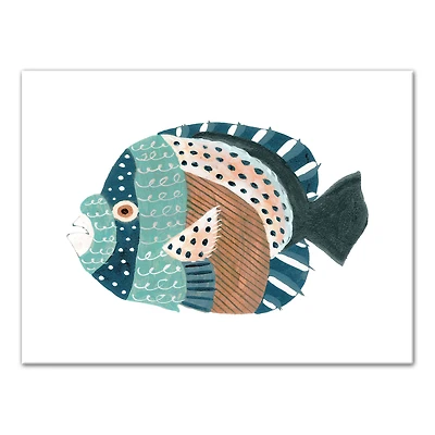 Colorful Fish 16" x 12" Canvas Wall Art